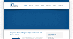 Desktop Screenshot of nanotextilesinc.com
